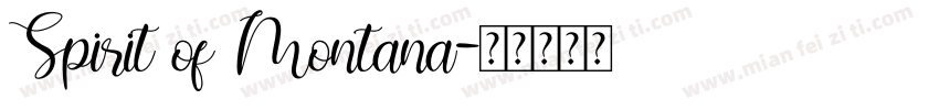 Spirit of Montana字体转换
